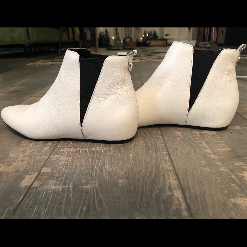 White Mod Booties